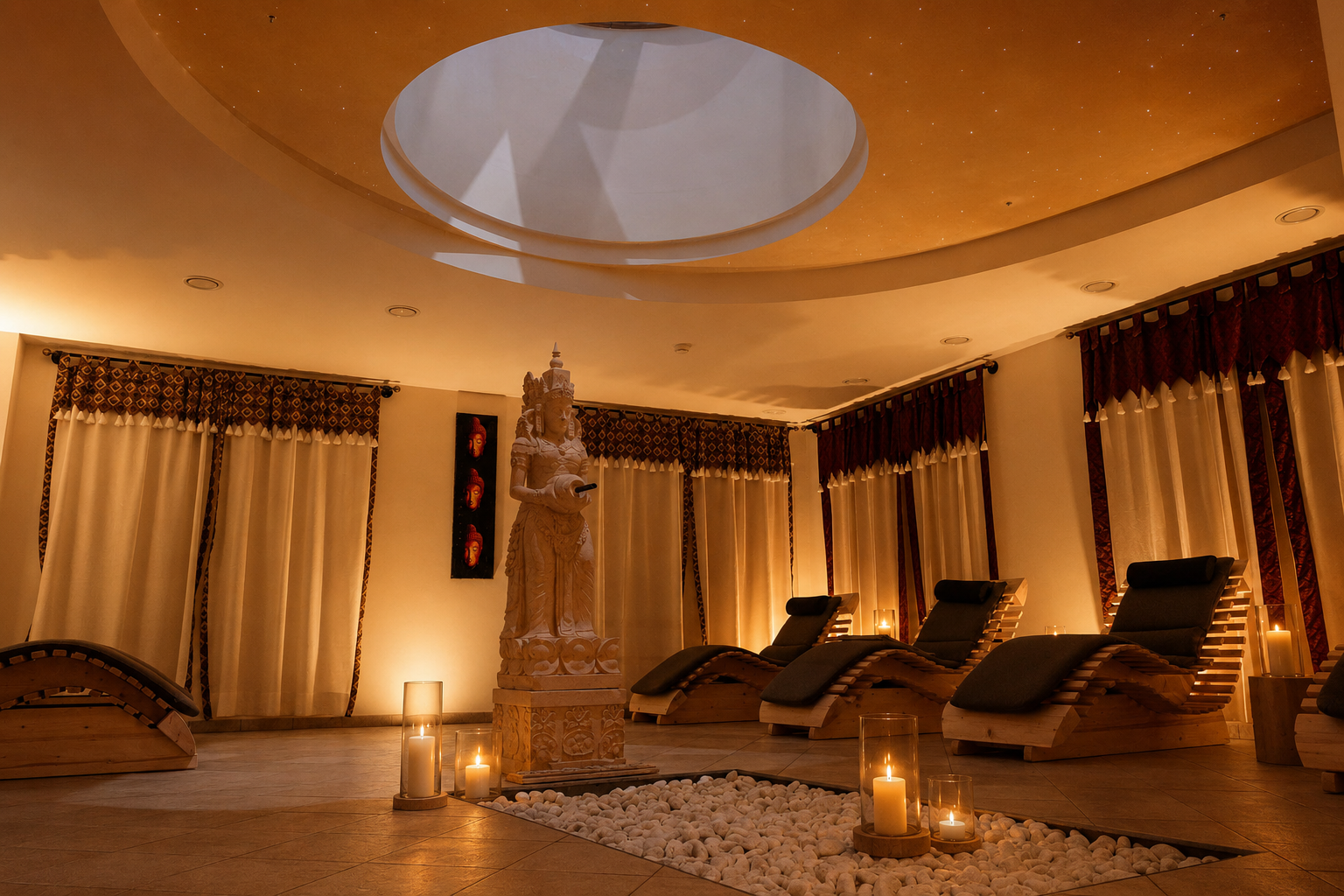 Relaxation area at the hotel